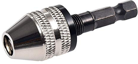 HOHXEN 0.3-3.6mm Adaptador de Portabrocas sin Llave, Mini Portabrocas de 3 Mordazas de Cambio Rápido, Adaptador de Destornillador con Mango Hexagonal de 1/4'' para MicroproduccióN o Industria Médica