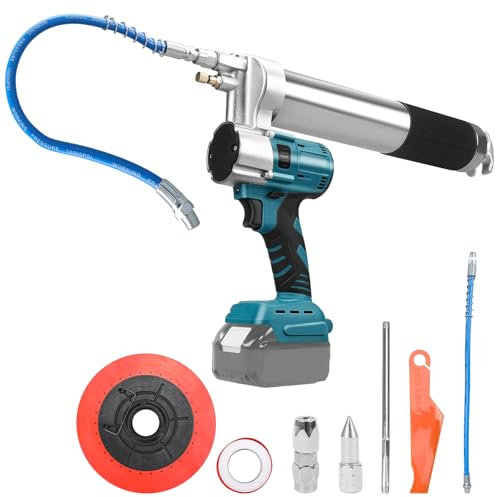 WingFly Pistola Engrasadora inalámbrica para Makita 18 V Batería, 13000 PSI, motor sin escobillas, cartuchos de grasa de 650 ml, para engrasar vehículos y máquinas (sin batería)