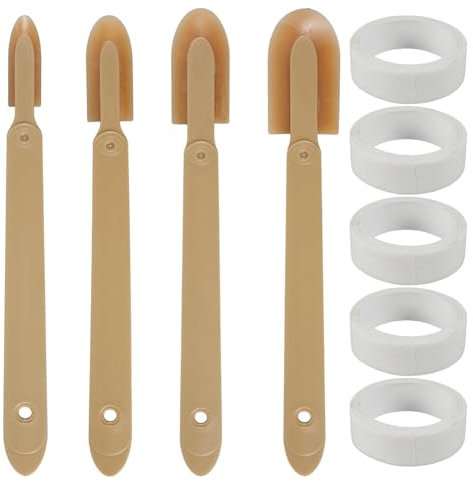 Jrifedptry 4 strumenti per sigillatura in gomma, spatole per sigillatura, strumento di rimozione del calafataggio per piastrelle, lavello, battiscopa