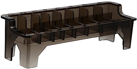 NIYANGLE Aufbewahrungsbox für Haarschneidemaschinenkämme 8 Fächer Langlebig Handlich Transparenter Haarschneider Kamm Organizer für Friseurbedarf