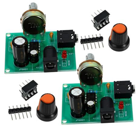 Zerodeko 2sets Amplifier Board Kit Audio Amplifier Circuit Board Power Indicator for Diy Enthusiasts