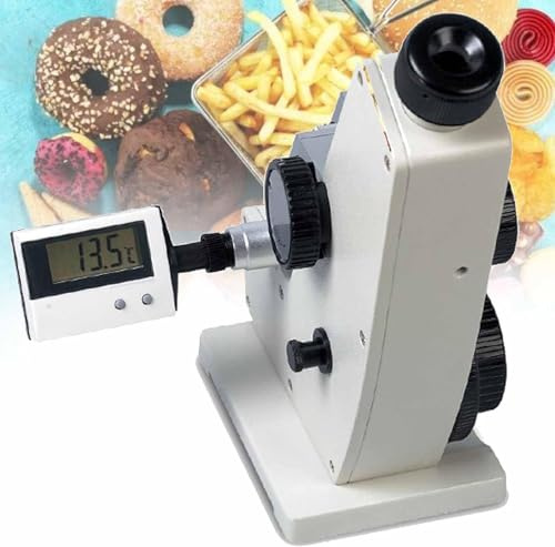 Abbe-Monokularrefraktometer,Digitalrefraktometer,Optische Laborgeräte,Messbereich 1.300–1.700 nD,Genauigkeit ±0,0002 nD,0–95%Brix,Für Zucker, Getränke, Lebensmittel usw