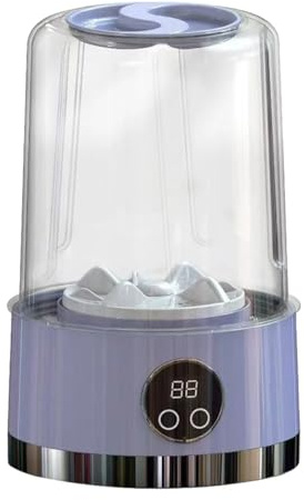 Portable Mini Washing Machine, 3000mAh Rechargeable Compact Washer Deep Cleans Underwear/Socks, Baby Clothes, Small Laundry for Flats, Dorm, Hotel, Travel & Camping, Purple