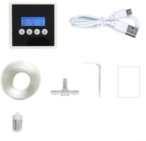 Kit de riego automático para plantas de interior con bombas duales, soporta 15 o 30 macetas, cuenta con riego por goteo para riego específico y controles de temporizador (lavabo de 20 m 30)