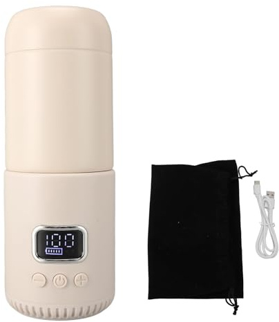 CHEOTIME Reisekessel, tragbarer -Wasserkocher schnurlos 18000mah wiederaufladbare 400 ml 55 ° C Schnelles Heizung Wasser Wasserkessel für Milch