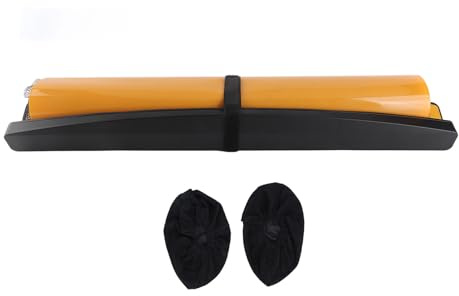 Leapiture Tavola Scorrevole con finecorsa Attrezzatura per Esercizi Tavola Scorrevole per Allenamento per l'equilibrio della velocità di Fitness per Interni ed Esterni Arancione Stile Base