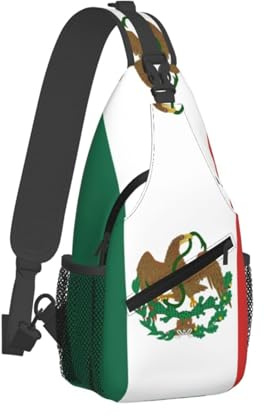 Schultertasche Mexikanische Flagge Slingtasche Wasserdicht Mode Geschäft Schultertasche, Für Wandern, Outdoor, Schule