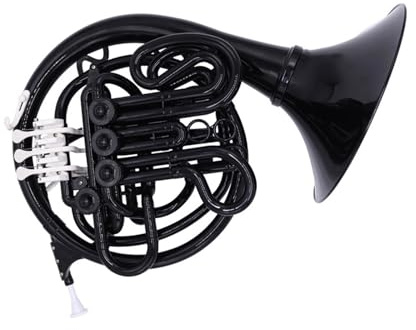 Professionelles Einreihiges Waldhorn Musikinstrument ABS Waldhorn Instrument B Flach Kunststoff Bk