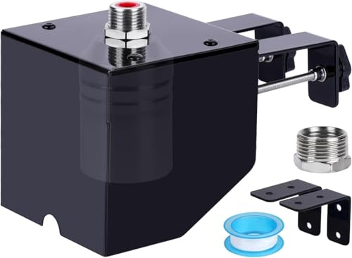 MUYIRTED Metall-Schwimmerventil 1/2 Zoll, Automatisches Schwimmerschalter für Wassertank, Spülkasten Füllventil, mit 3/4-Zoll-Adapter, für Tränkebecken Pool Aquarium