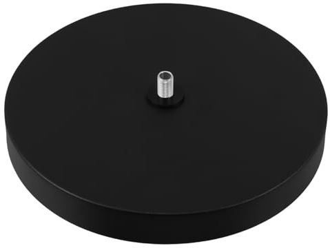 HOLIDYOYO Base Mobili da Contrappeso e Lampada Nero Ferro in Terra Stili multipli Stabile senza Bave Stili multipli Piantanestallazioni Fai-da-te