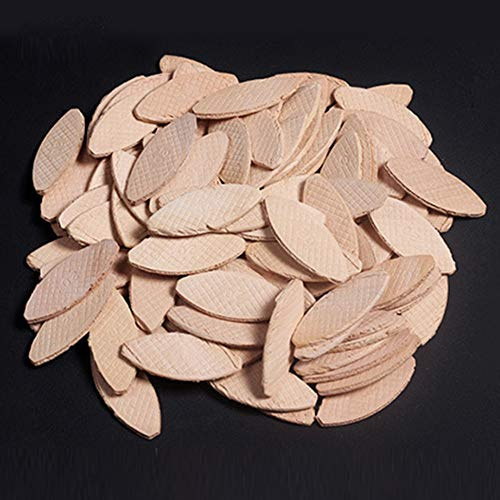 Maqulae Juego de Ensambladores de Galletas de Madera de Haya de 100 Piezas (tamaños 0, 10, 20), Galletas de Madera para Juntas Fuertes, Alineación Precisa en Proyectos de Carpinte (1)