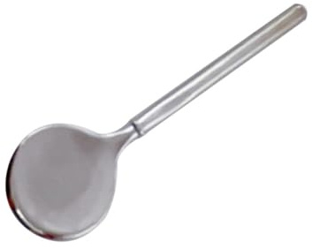 ibasenice Cuchara para Crema Facial de Aleación de Zinc Agarre Cómodo Aplicador de Mascarilla y Crema para Cuidado de Cosméticos para Ojos Color Plata