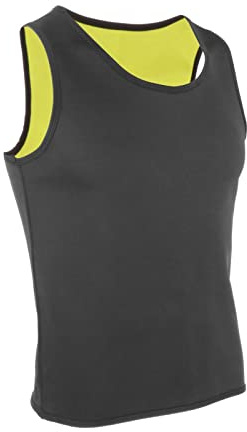Hailong Ming Maglia Sportiva Da Sauna Da Uomo, Maglietta per Il Sudore, Modellante per Il Corpo, Bruciagrassi, Come immagine, M