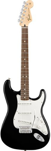 Fender Stratocaster 0144600502 chitarra elettrica standard con tastiera in palissandro, Lake Placid blue-P Full Size Black