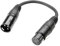 Adam Hall Cables 3 STAR DHM 0020 - Adaptador DMX de XLR 5 Pines hembra a XLR 3 Pines macho 0,2 m