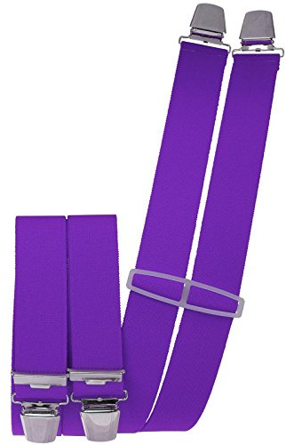 Harrys-Collection Hosenträger Herren 4 Clips 35mm | extra starke Metallclips, stufenlos einstellbar, elastisches starkes Band, sicherer Halt für die Hose, Herren Accessoire