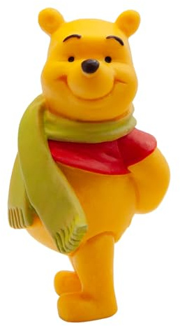 Bullyland 12327 - Spielfigur Puuh der Bär mit Schal aus Walt Disney Winnie Puuh, ca. 6,4 cm, detailgetreu, ideal als kleines Geschenk für Kinder ab 3 Jahren