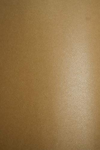 Netuno 20x Bastelkarton Kraft mit Glitzer DIN A4 21 x 29,7 cm 300g Aster Metallic Rustic Coop Dust Kraftkarton glänzend Pearlkarton Perlglanz Bastel Karton Perlmutt Glanz Effektkarton Kraftpapier