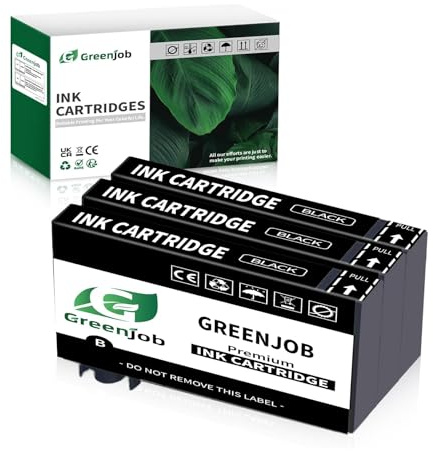 Greenjob Kompatibel 405XL Schwarz Kompatibel mit Epson 405 XL Druckerpatronen für Workforce Pro WF-3820 WF-3825 WF-4820 WF-4825 WF-4830 WF-7310 WF-7830 WF-7835 WF-7840 (3 Schwarz)