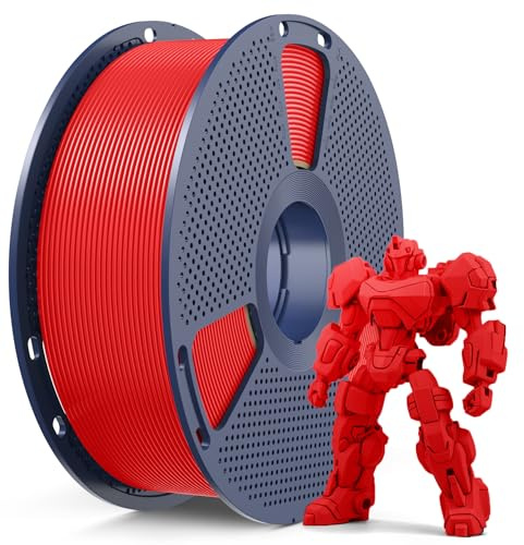 SUNLU PETG Filament 1.75 mm, Hochfestes 3D Drucker Filament PETG, Unübertroffene Haltbarkeit und Flexibilität, 3D Druckfilament 1,75 mm, Passt für die meisten FDM 3D-Drucker, 1kg Spule, petg Rot