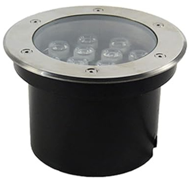 Ground LED Landscape Lamp - Outdoor Buried Lights, LED Recessed Spotlight, Outdoor IP67 Waterproof Landscape Lights, Recessed Floor Lamp, for Square Patio Lawn Stair Path Lighting (Red 6W)