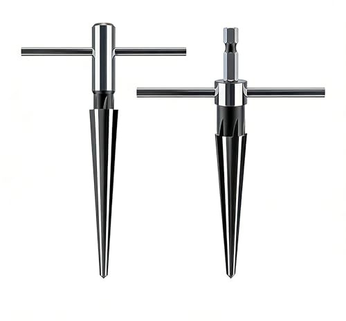 BRIOTA Juego de 2 escariadores cónicos de 3 – 13 mm y 5 – 16 mm, mango hexagonal, escariador cónico para taladrar madera y metal