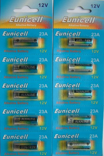 Eunicell - Piles alcaline 23A 12V lot X10 - 1 - Pack