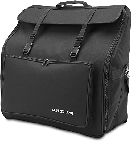 Alpenklang Akkordeontasche für 120 Bass Akkordeon (Schultergurte, wasserabweisend, gepolstert, Akkordeon Gigbag, Tragetasche)