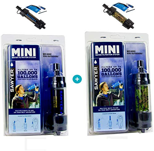 Sawyer Mini sistema di filtraggio acqua PointONE filter Outdoor & Trekking (Nero & Camouflage)