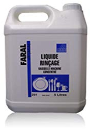 liquide de rinçage vaisselle machine eau douce à moyennement - Faral 291-5L