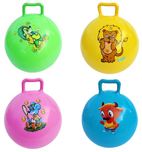 NUOBESTY Hüpfball Für Kleinkinder 22Cm Aufblasbarer Springball Gymnastikball Kinder Fitness Spielzeug Für Balance Koordination Indoor Outdoor