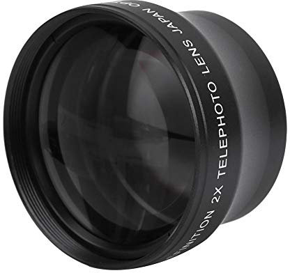 Goshyda Kameraobjektiv, 37MM 2X Professional HD Converter Tele Len, passend für Kamera mit 37mm Objektivgewinde