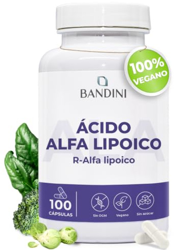 Bandini® ALA Alfa Liponsyra | Lämplig för en vegansk kost | 100 kapslar | | Maximal absorption | Naturlig antioxidant | Skyddar mot oxidativ stress | 100% vegansk | Made in Italy
