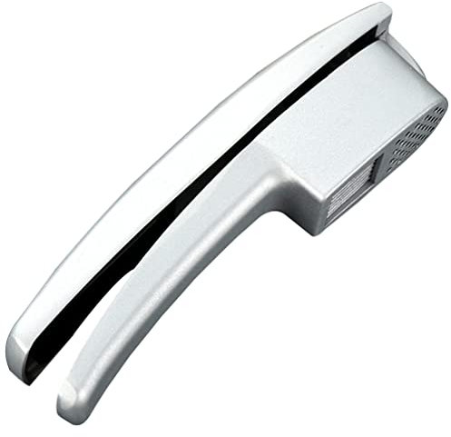 BESTonZON Knoblauchpresse Aluminiumlegierung Handbetriebene Knoblauchschneider Mit Ergonomischem Griff Für Feine Knoblauchzerkleinerung Der Küche Platzsparend Und Leicht Zu Bedienen