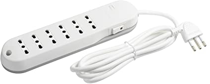 BTICINO Ciabatta Multipresa Elettrica Slim 6 Posti, 6 Prese Bipasso 10/16A, Ciabatta Elettrica con Interruttore e Cavo di 1,5m Spina 10A, Salvaspazio Robusta Sicura, Ideale per Casa e Ufficio, Bianco