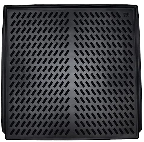 ELMASLINE Tapis de coffre en caoutchouc 3D pour VW ID.Buzz 2022-2026 (Plancher de chargement supérieur) pour Flexboard | ID Buzz | Bac de Coffre en Caoutchouc avec bords extra hauts | Accessoires Auto