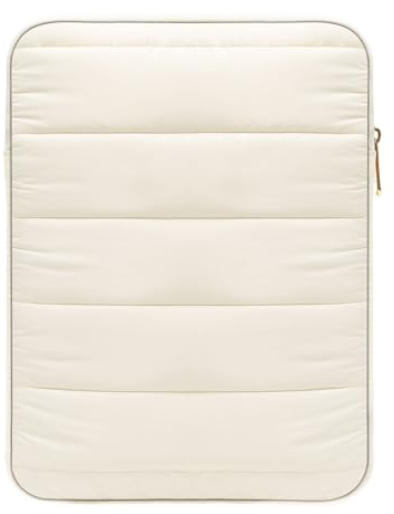 MoKo Custodia Protettiva per Tablet per 9-11 Pollice,Borsa Morbido per Laptop Universale Compatibile con iPad air 5 10.9 2022,iPad Pro 11 2021-2018, Tab S8 11/Tab A 10.1,Buona Protezione,Bianco Latte