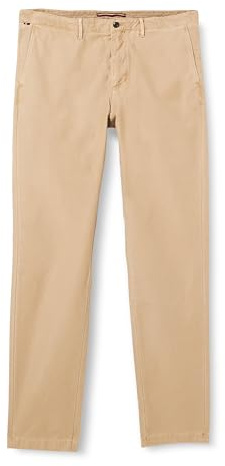 Tommy Hilfiger Chinos Uomo Harlem Gabardine Elasticizzati, Beige (Batique Khaki), 28W/32L