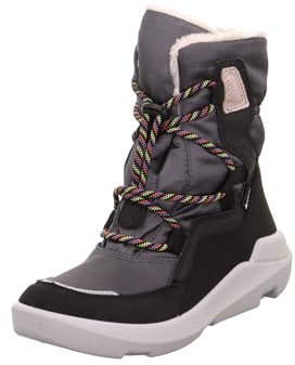 Superfit Mädchen TWILIGHT warm gefütterte Gore-Tex Stiefel, SCHWARZ/GRAU 0000
