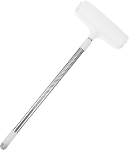 BUGUUYO Fusselrolle Mit Langem Ausziehbarem Griff Wiederverwendbare Tierhaarrolle 24cm Selbstreinigender Fellentferner Für Teppiche Kleidung Und Böden