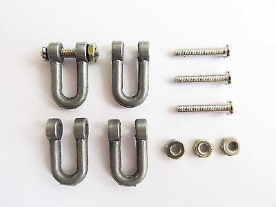 wheelfun Mato MT072 - Grilletes de remolque de metal con tornillos para tanque de control remoto alemán Tiger I a escala 1/16