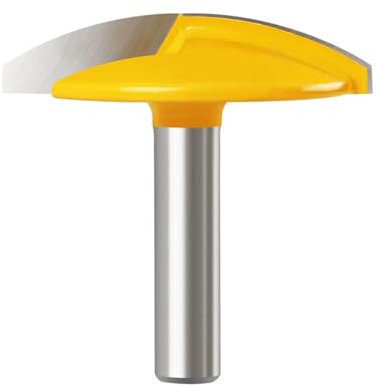 Vástago de 12mm, 1/2 , 8mm, radio de 1,65, 1-3/4 de ancho, tazón pequeño, broca for enrutador de madera, cortadores de carburo, herramientas de carpintería, 1 ud.(6.35mm shank)