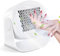 Roadtime Secador de uñas de Aire, Portátil de 600 W Ventilador de aire Giratorio para Ambas Manos y pies, Secador de Viento Cálido y frío para Esmalte de uñas Regular,para el Hogar y el Salón