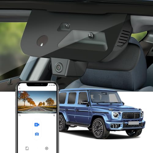 Fitcamx Dashcam 4K Kompatibel mit Mercedes-Benz G-Class 2025 2026 G550 450d AMG G63 (W465), OEM Autokamera 2160P UHD Video WiFi, G-Sensor, Loop-Aufnahme, WDR Dasch-cam Auto, Plug & Play, 64 GB Karte
