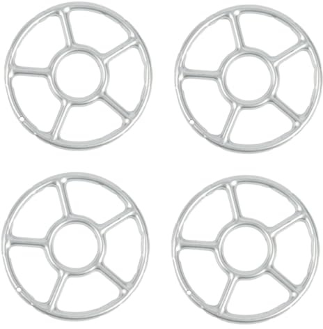 MAGICLULU 4 Pièces Support Pour Casserole De Lait Pot Réducteur Chauffage Portable Camping Grilles Accessoires Bouteille De Gaz Brûleur De Cuisinière Gaz De Camping Alliage De Zinc Silver