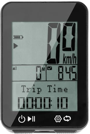 Aomiun GPS-Fahrradcomputer, IPX7, regenfest, 2,4 Zoll FSTN-Display, Nachtfahrt-Tracking, Entfernung, Geschwindigkeit, Höhe, Zeit, Fahrrad-Kilometerzähler und Tachometer (Bkv310)