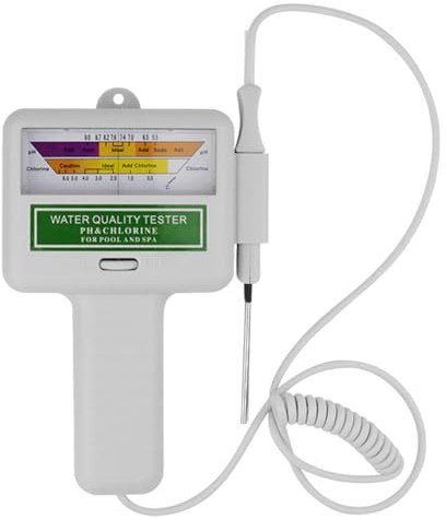 Tester dell'acqua a doppia scala Misuratore di cloro CL2 Tester Monitor di analisi dell'acqua palmare per lettore digitale piscina