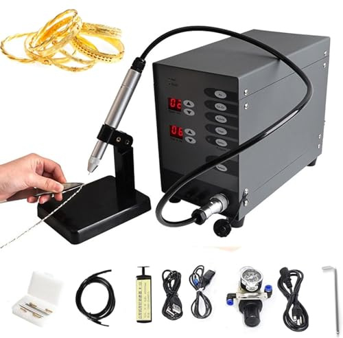 IYUESQ Saldatrice a Punti Multifunzionale da 100 W, saldatrice TIG Digitale Automatica, Macchina per la Saldatura di Gioielli in Oro e Argento, Kit Professionale per la Saldatura a Punti