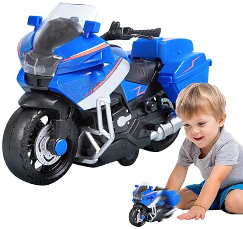 Motocicleta de juguete genérico | Brillante y con sonido - Motocicleta accionada por fricción para niños pequeños, mesa de noche para el hogar