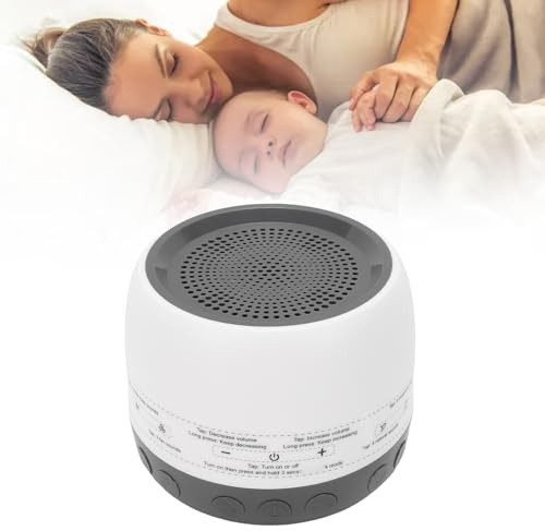 LICAEVEY Macchina per il Rumore Bianco con 13 Suoni Rilassanti, Portatile da Viaggio, Timer del Volume Regolabile, Funzione di Memoria 'altoparlante Bluetooth, Alimentazione USB per i